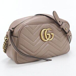 Gucci Small Camera Bag GG Marmont Crossbody Leather